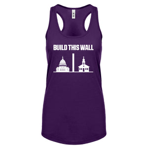 Build This Wall Womens Racerback Tank Top