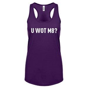 Racerback U Wot M8 Womens Tank Top