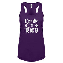 Racerback Kiss Me I'm Irish Womens Tank Top