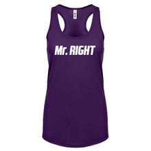 Racerback Mr. Right Womens Tank Top