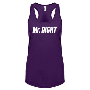 Racerback Mr. Right Womens Tank Top