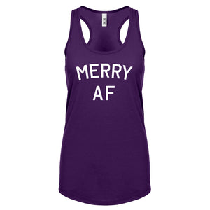 Merry AF Womens Racerback Tank Top