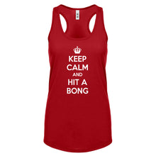 Racerback Keep Calm and Hit a Bong Womens Tank Top