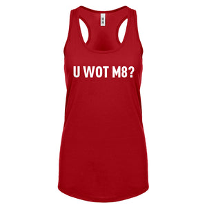 Racerback U Wot M8 Womens Tank Top