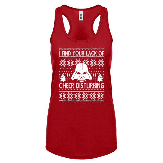 Racerback I Find Your Lack of Cheer Disturbing Womens Tank Top