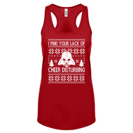 Racerback I Find Your Lack of Cheer Disturbing Womens Tank Top
