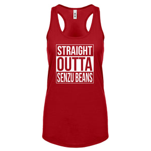 Straight Outta Senzu Beans Womens Racerback Tank Top