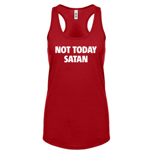 Not Today Satan Womens Racerback Tank Top
