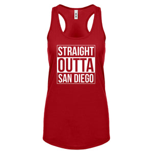 Straight Outta San Diego Womens Racerback Tank Top