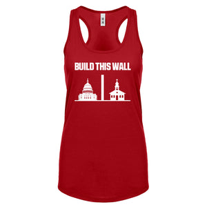 Build This Wall Womens Racerback Tank Top