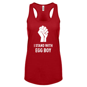 I Stand with Egg Boy Womens Racerback Tank Top