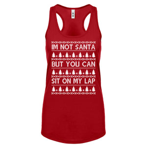 Racerback Im Not Santa Womens Tank Top