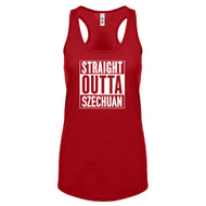 Racerback Straight Outta Szechuan Womens Tank Top