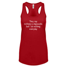 Nothing is Impossible Womens Racerback Tank Top
