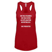 Racerback She Persisted Venus Fist Womens Tank Top