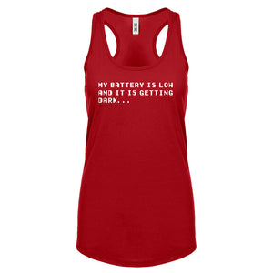 Its Getting Dark Womens Racerback Tank Top