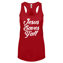 Jesus Saves Yall Womens Racerback Tank Top