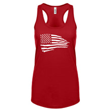 American Flag Womens Racerback Tank Top