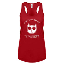 If Cats Could Text Womens Racerback Tank Top