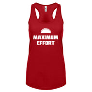 Racerback Maximum Effort Taco Womens Tank Top