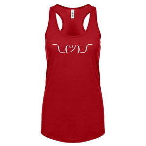 Racerback ASCII Shrug Womens Tank Top