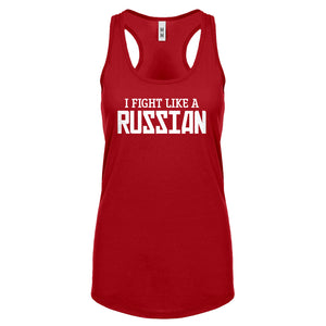 I Fight Like a Russian Womens Racerback Tank Top