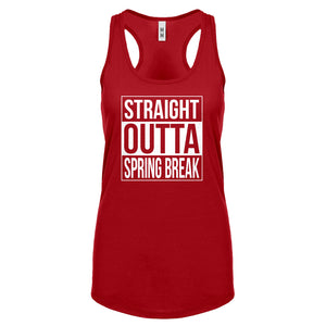 Straight Outta Spring Break Womens Racerback Tank Top