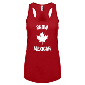 Snow Mexican Womens Racerback Tank Top