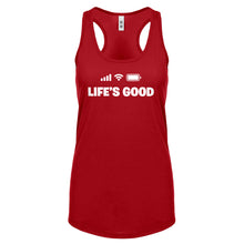Life's Good Womens Racerback Tank Top