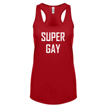Super Gay Womens Racerback Tank Top