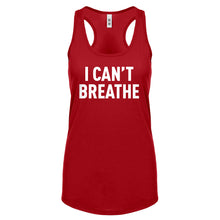 I Can't Breathe Womens Racerback Tank Top