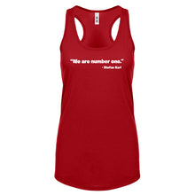 We are Number One Womens Racerback Tank Top