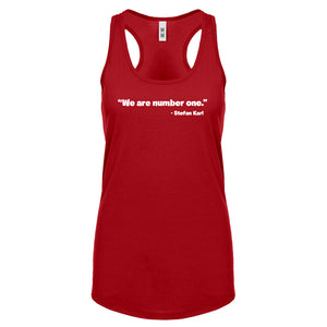 We are Number One Womens Racerback Tank Top