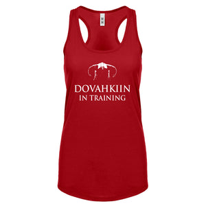 Dovahkiin in Training Womens Racerback Tank Top