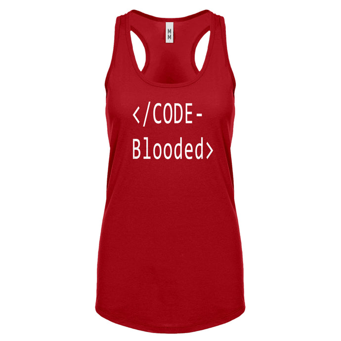 Racerback Code Blooded Womens Tank Top