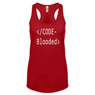 Racerback Code Blooded Womens Tank Top