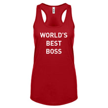 World's Best Boss Womens Racerback Tank Top