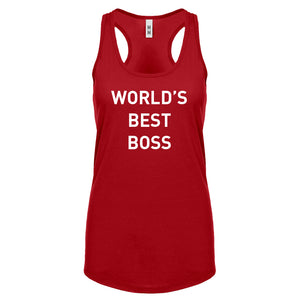 World's Best Boss Womens Racerback Tank Top