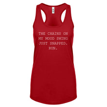 Racerback My Mood Swing Womens Tank Top