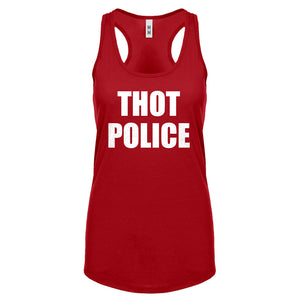 Racerback Thot Police Womens Tank Top