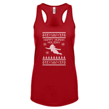 Racerback Happy Human Holiday Womens Tank Top