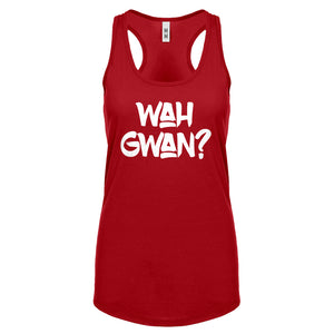 Wah Gwan? Womens Racerback Tank Top