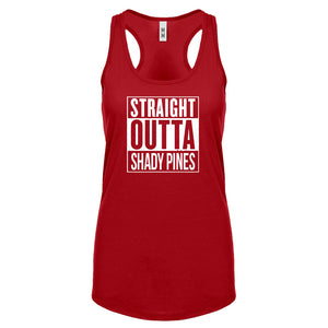 Racerback Straight Outta Shady Pines Womens Tank Top