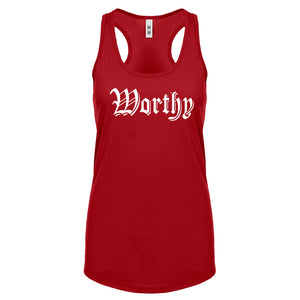 Racerback Worthy Womens Tank Top