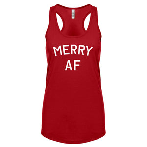 Merry AF Womens Racerback Tank Top
