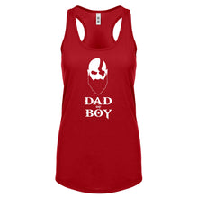 Racerback Dad of Boy Womens Tank Top