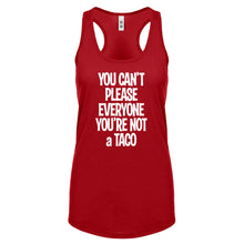 Racerback Youre not a Taco Womens Tank Top