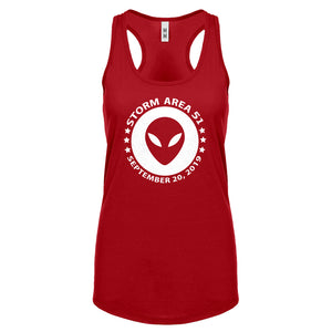 Storming Area 51 Womens Racerback Tank Top