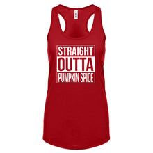 Straight Outta Pumpkin Spice Womens Racerback Tank Top