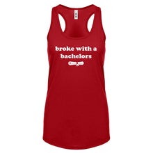 Racerback Broke with a Bachelors Womens Tank Top